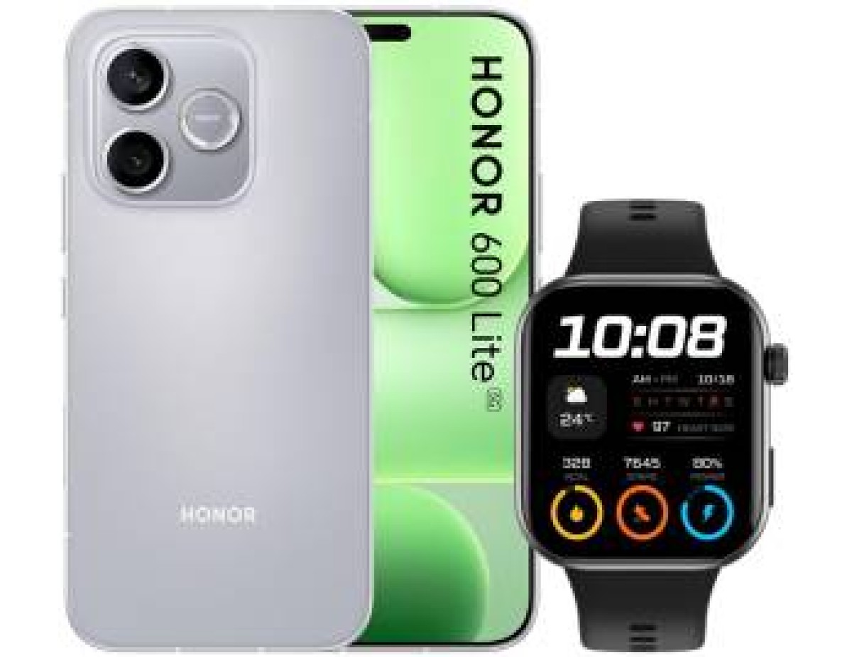 Honor 600 Lite 8+256GB 6.6"5G Velvet Grey DS + Watch 2i ITA