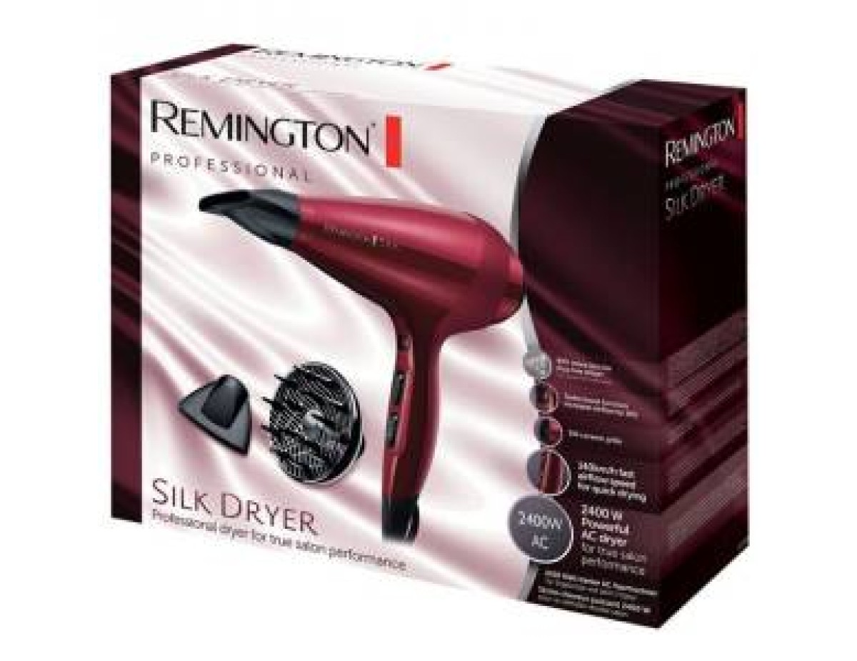 Remington Asciugacapelli ACAC9096 Silk Dryer Ioni 2400W Red