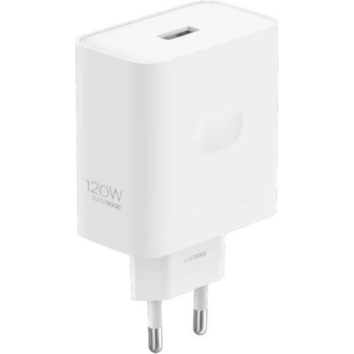 Realme Caricabatterie VCBBOAEH Supervooc USB-A 120W White Realme Caricabatterie VCBBOAEH Supervooc USB-A 120W White