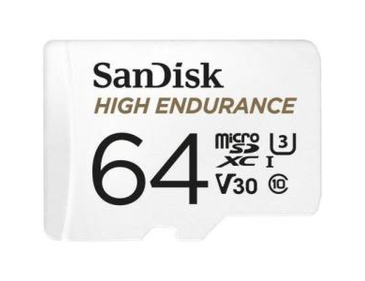 SanDisk High Endurance MicroSD 64GB C10 SDXC 100MB/s +Ad.SD