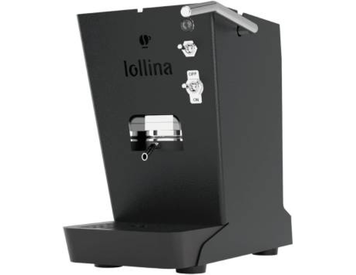 Lollocaffè Lollina+ Macchina da Caffè Nera + 40 Cialde 44mm