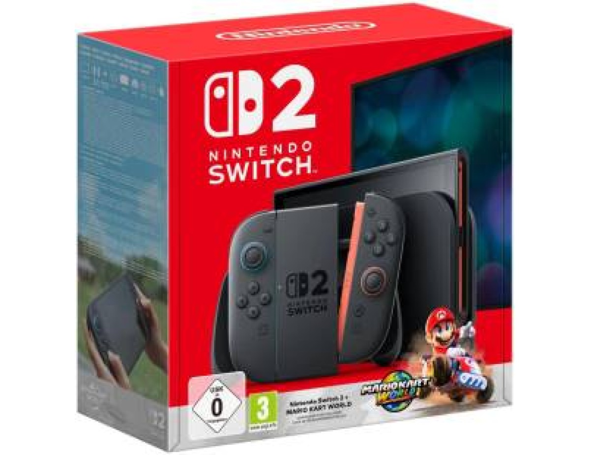 Switch 2 Console Black + Mario Kart World