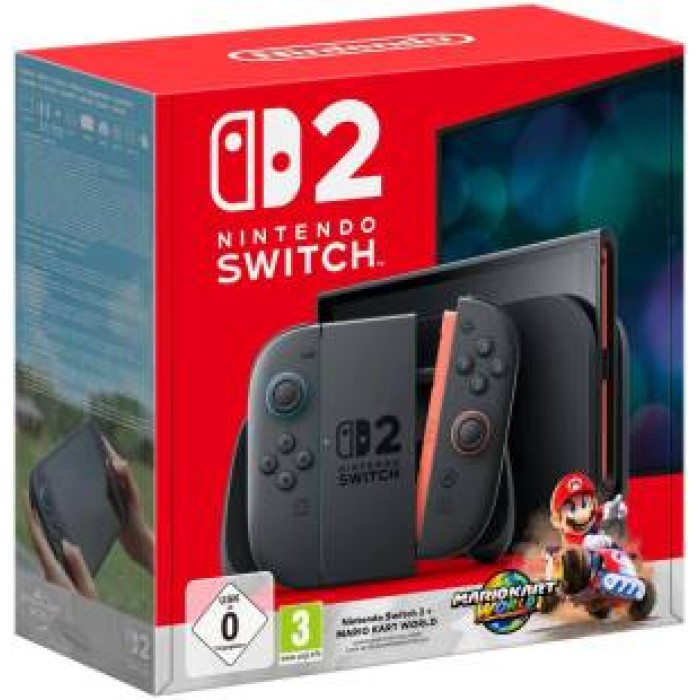 Switch 2 Console Black + Mario Kart World