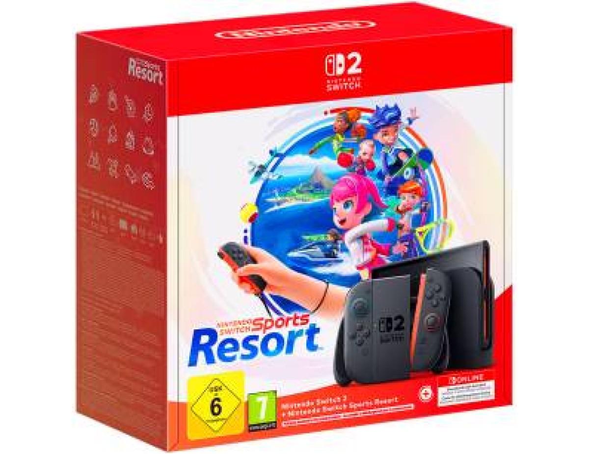 Switch 2 Console Black + Nintendo Switch Sports Resort