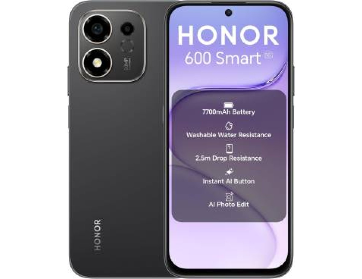 Honor 600 Smart 4+128GB 6.87" 5G Black DS TIM