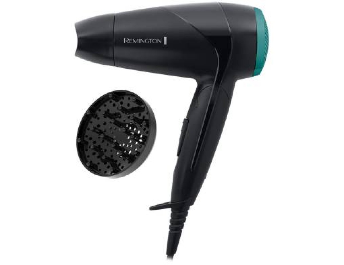 Remington Asciugacapelli D1500 Da Viaggio Pieghevole 2000w Nero