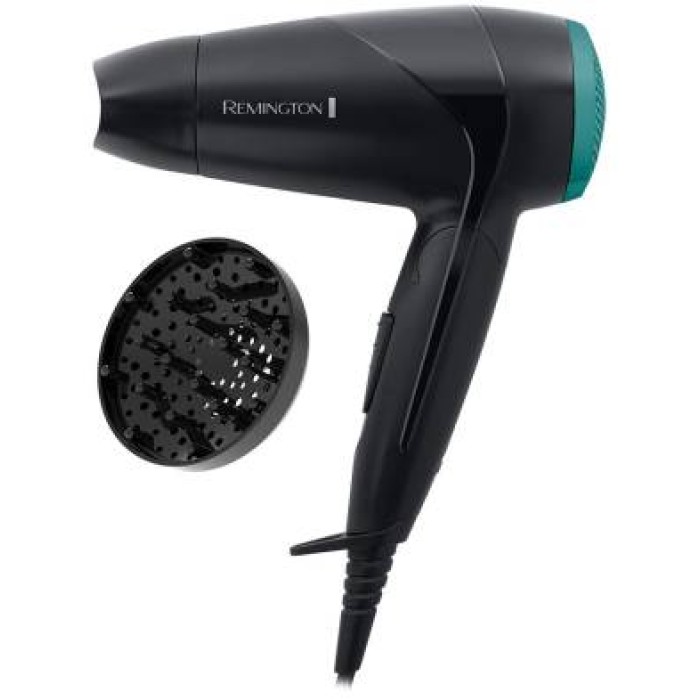 Remington Asciugacapelli D1500 Da Viaggio Pieghevole 2000w Nero