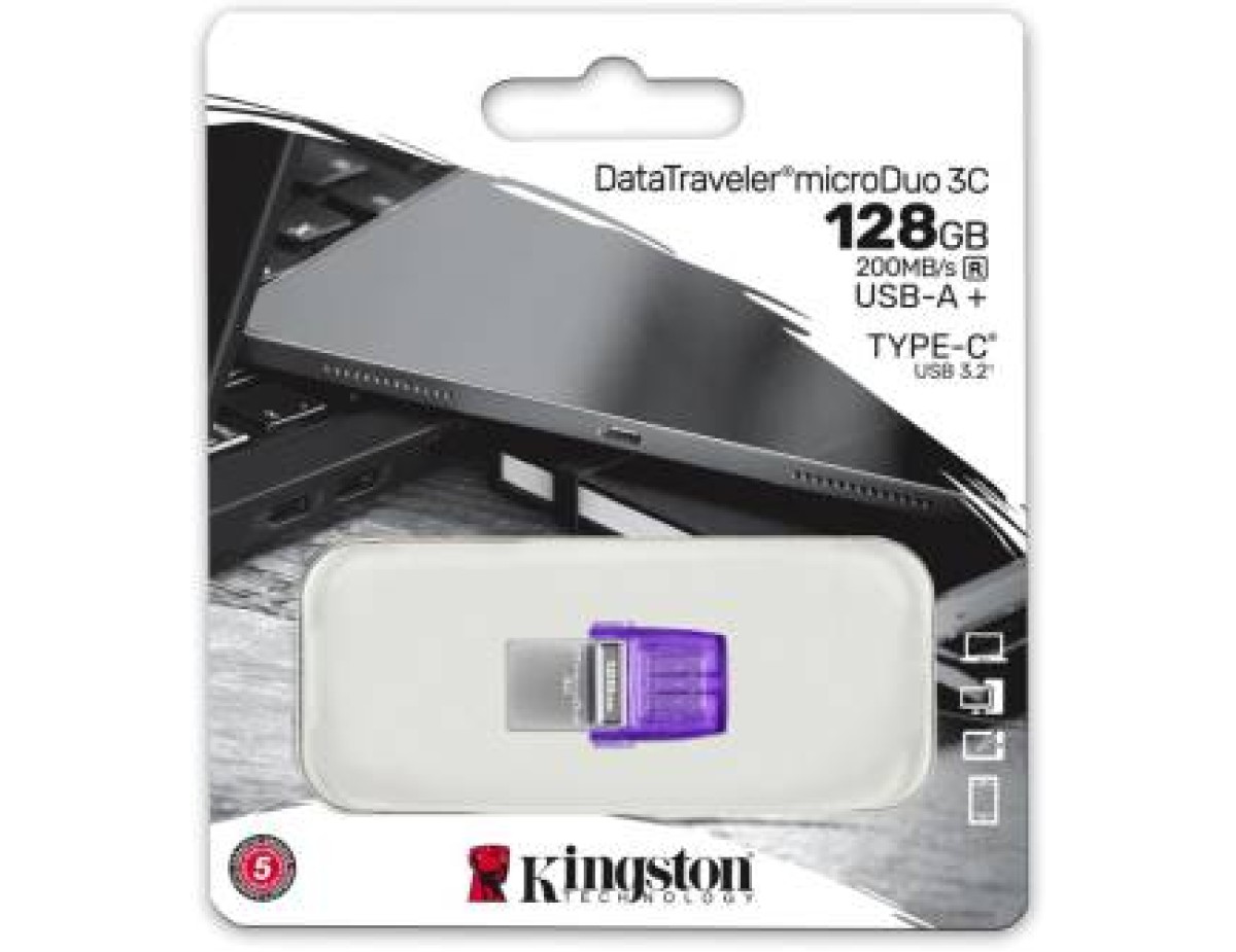 Kingston Pendrive MicroDuo USB-A/USB-C 3.2 128GB DTDUO3CG3/128GB