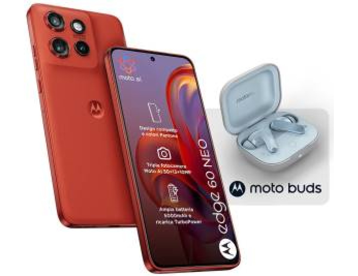 Motorola Edge 60 Neo 8+256GB 6.36" 5G Pant.Poinciana + Moto Buds ITA