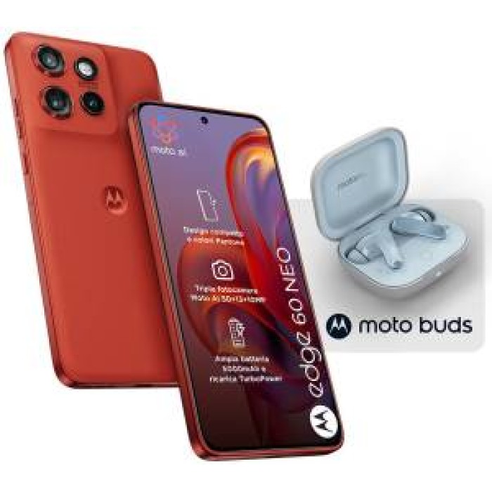 Motorola Edge 60 Neo 8+256GB 6.36" 5G Pant.Poinciana + Moto Buds ITA Motorola Edge 60 Neo 8+256GB 6.36" 5G Pant.Poinciana + Moto Buds ITA