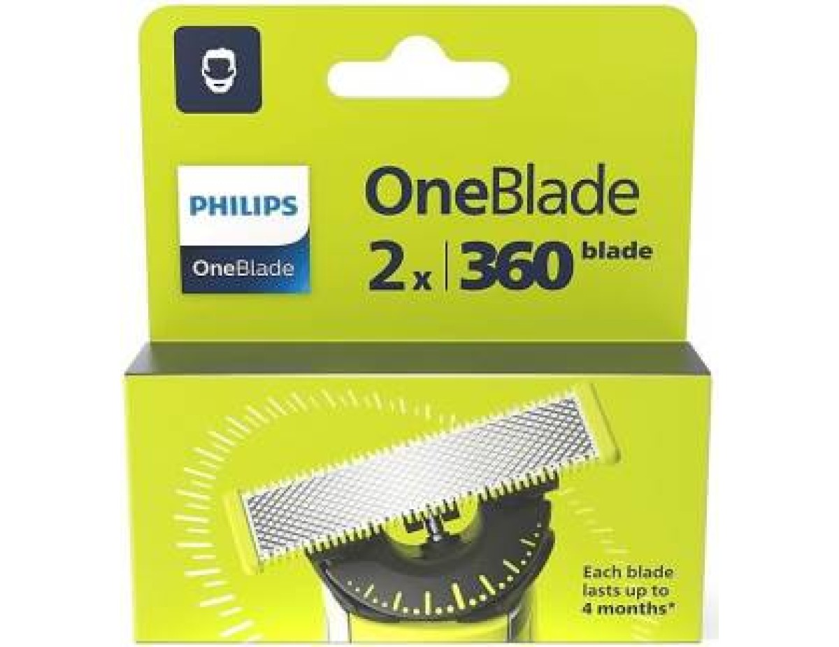 Philips OneBlade 2x Lame di Ricambio 360 QP420/50