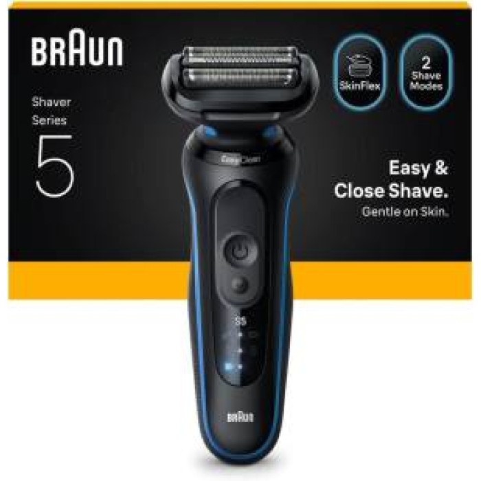 Braun Rasoio Elettrico Serie 5 Wet&Dry 3 Lame 52-B1000S Blu
