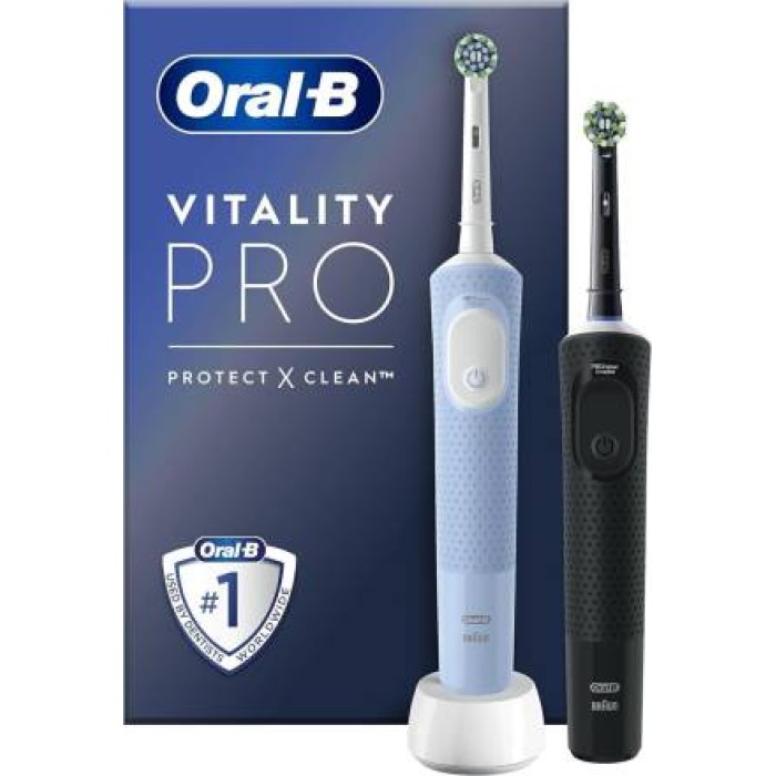 Oral-B Spazzolino ElettricoVitality Pro Duo Black & Blu