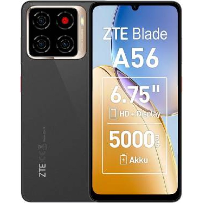ZTE Blade A56 4+128GB 6.75"4G Celestial Black EU ZTE Blade A56 4+128GB 6.75"4G Celestial Black EU