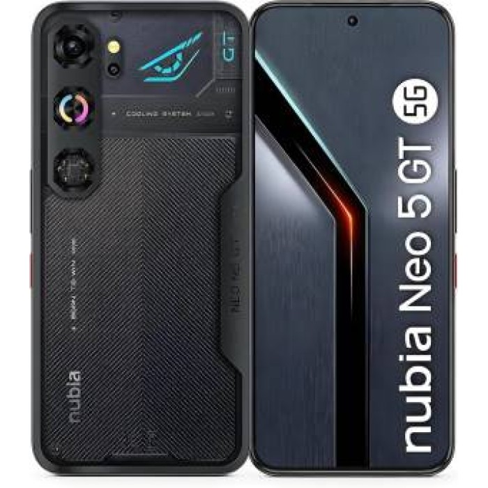 ZTE Nubia Neo5 GT 12+256GB 6.8" 5G Black ITA + Gaming Cover ZTE Nubia Neo5 GT 12+256GB 6.8" 5G Black ITA + Gaming Cover