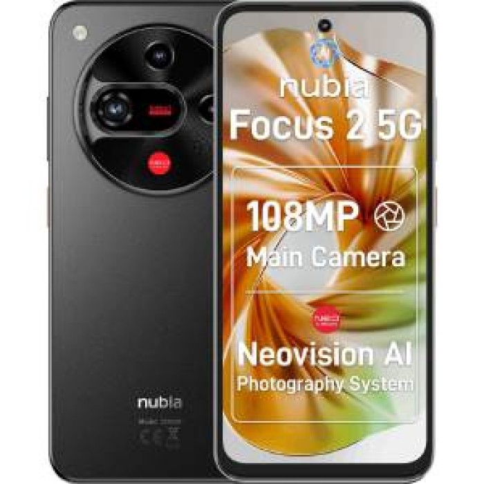 ZTE Nubia Focus 2 8+256GB 6.7" 5G Galactic Black Wind3