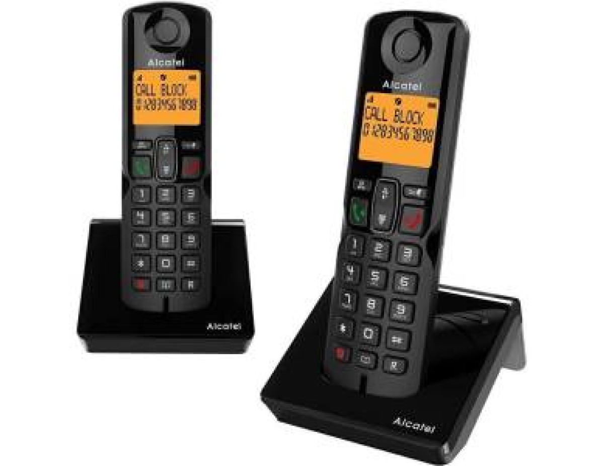Telefono Cordless Alcatel S280 Duo Black