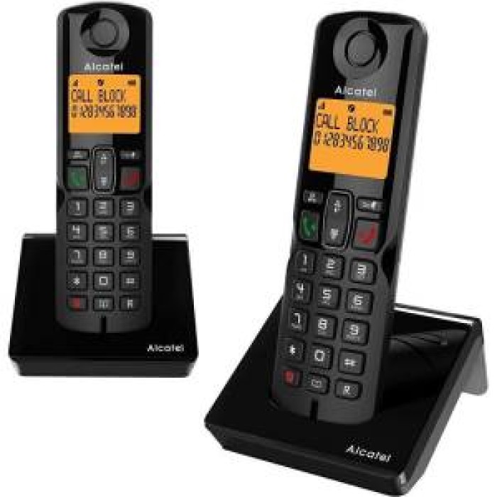 Telefono Cordless Alcatel S280 Duo Black Telefono Cordless Alcatel S280 Duo Black