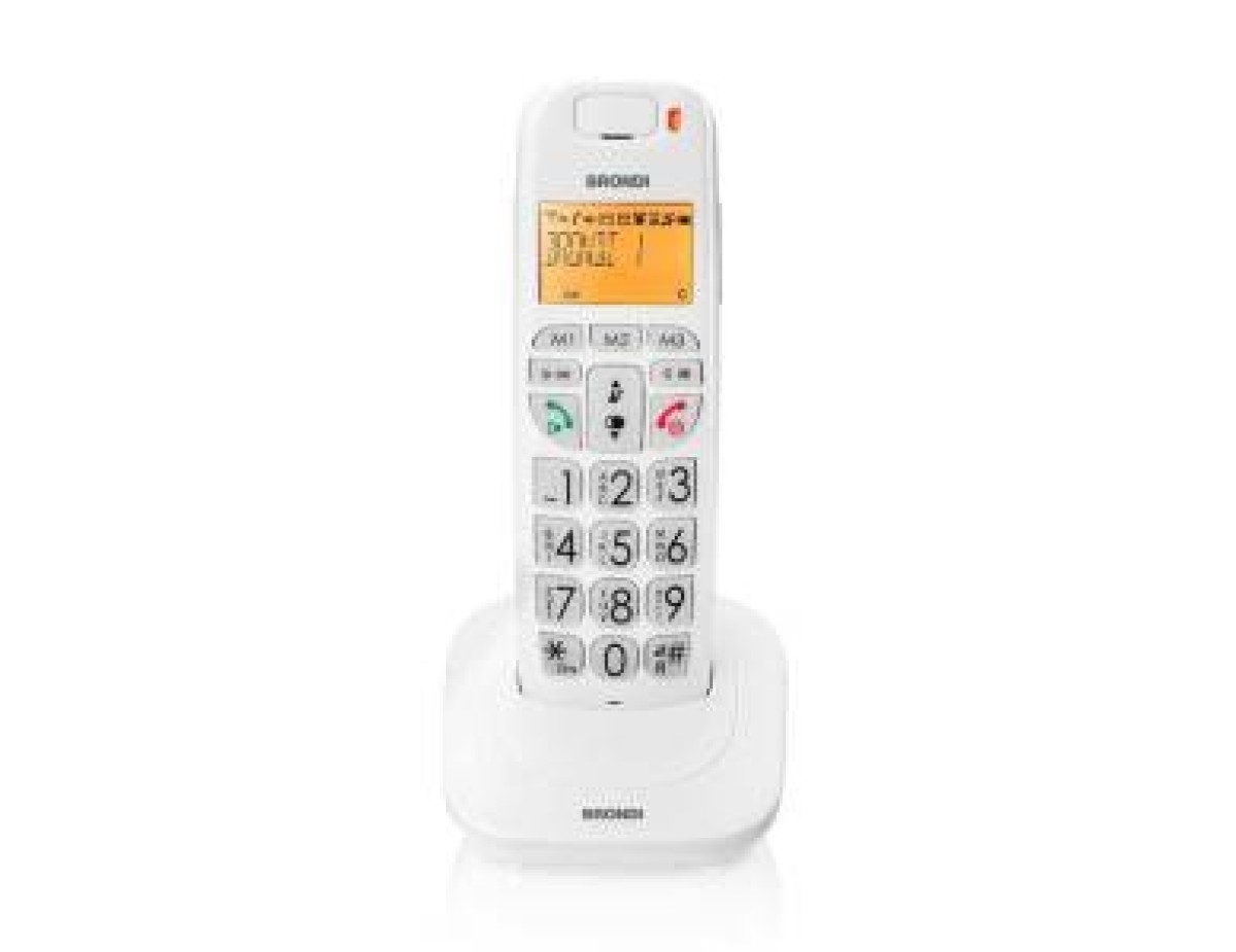 Telefono Cordless Brondi Bravo Bright Bianco