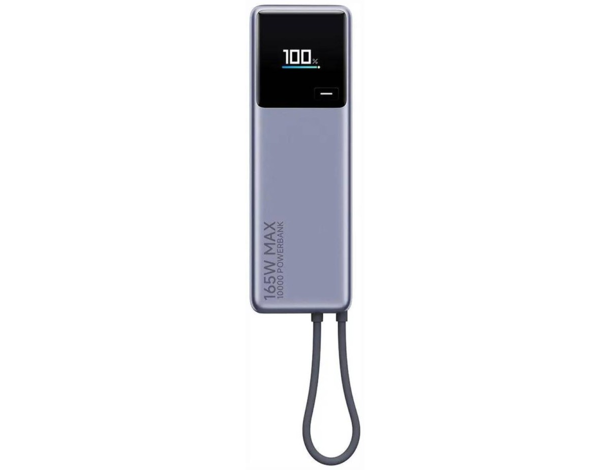 Xiaomi Powerbank 165w 10000mAh Cavo Integrato Usb-C Grigio