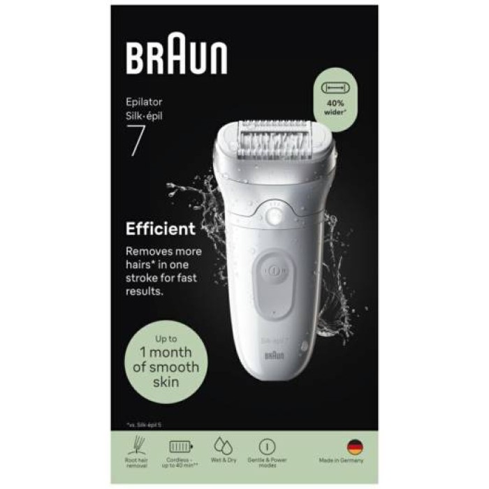 Braun Epilatore Elettrico Silk-épil 7 SE7000 Silver