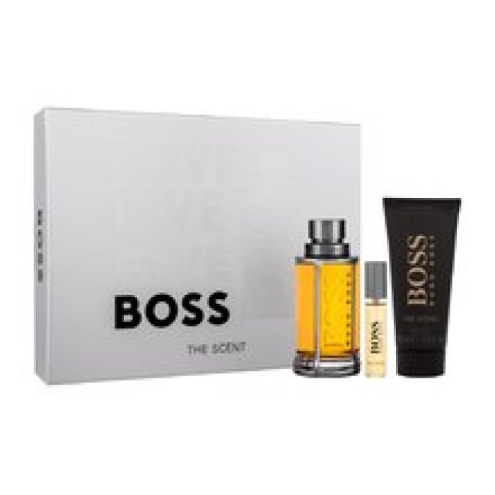 Hugo Boss-The Scent Gift set EDT 100 ml, miniature EDT 10 ml and shower gel 100 ml-100ml