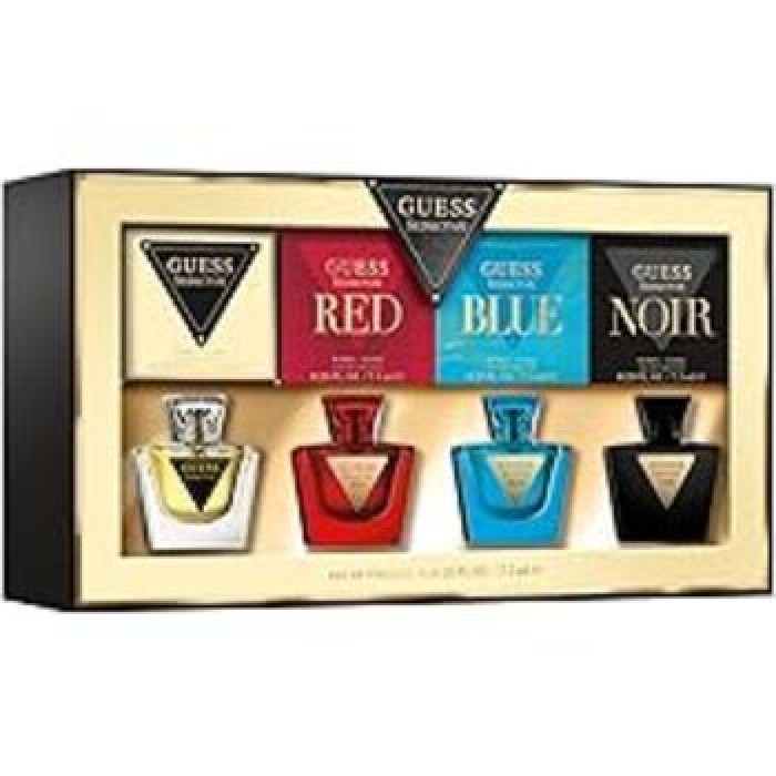 Guess-Seductive Collection Set - Kolekce miniatur  Dárková sada EDT Seductive 7,5 ml a EDT Seductive Noir 7,5 ml a EDT Seductive Blue 7,5 ml a EDT Seductive-30ml