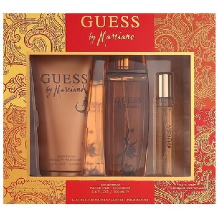 Guess-Guess By Marciano Gift Set EDP 100 ml, EDP miniature 15 ml and body lotion 200 ml-100ml Guess-Guess By Marciano Gift Set EDP 100 ml, EDP miniature 15 ml and body lotion 200 ml-100ml