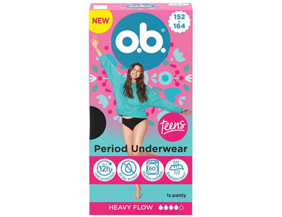 O.b.-Teens 152-164 - Menstruační kalhotky O.b.-Teens 152-164 - Menstruační kalhotky