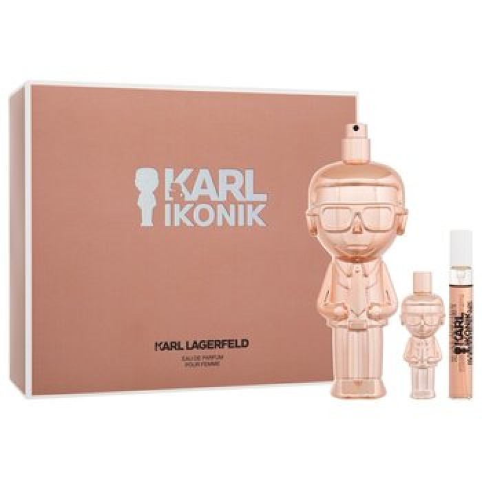 Lagerfeld-Ikonik Dárková sada EDP 100 ml, miniaturka EDP 7,5 ml a miniaturka EDP 4,5 ml-100ml