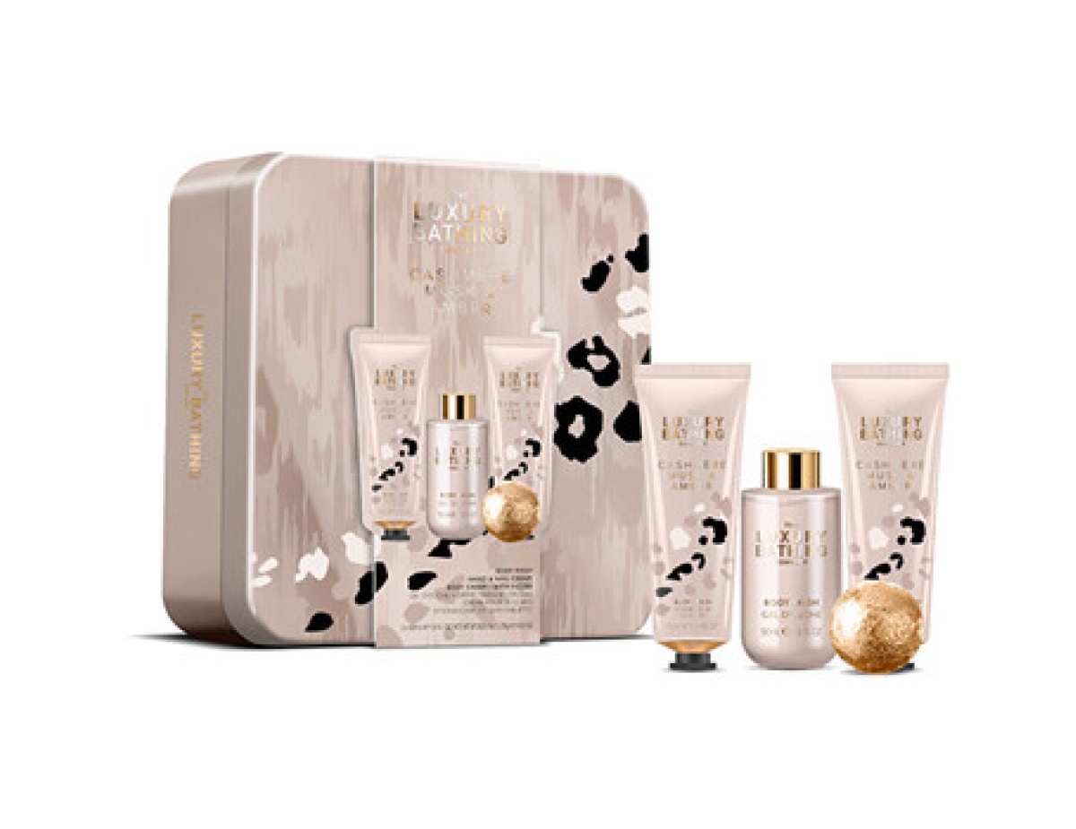 Grace Cole-Cashmere Gift Box ( Kašmír, Mošus & Ambra ) - Dárková sada tělové péče v dóze ( 4 ks )