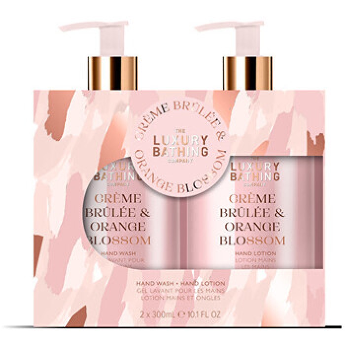 Grace Cole-Creme Brulée Hand Care Duo ( Creme Brulée & Pomerančový květ ) - Dárková sada péče o ruce ( 2 ks )