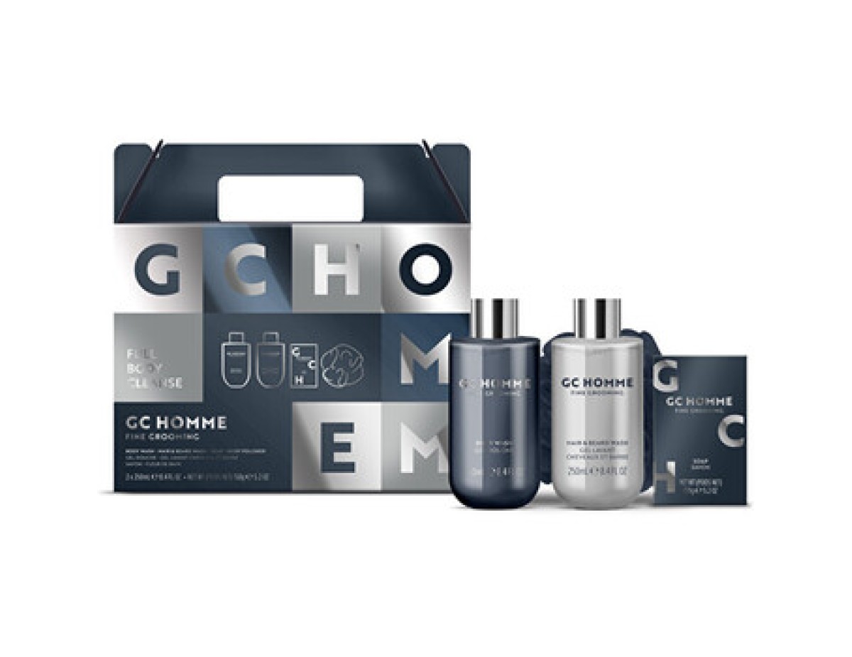 Grace Cole-Homme The Grooming Body Care Set ( Černý pepř & Mandarinka ) - Dárková sada péče o tělo s houbičkou ( 4 ks ) Grace Cole-Homme The Grooming Body Care Set ( Černý pepř & Mandarinka ) - Dárková sada péče o tělo s houbičkou ( 4 ks )