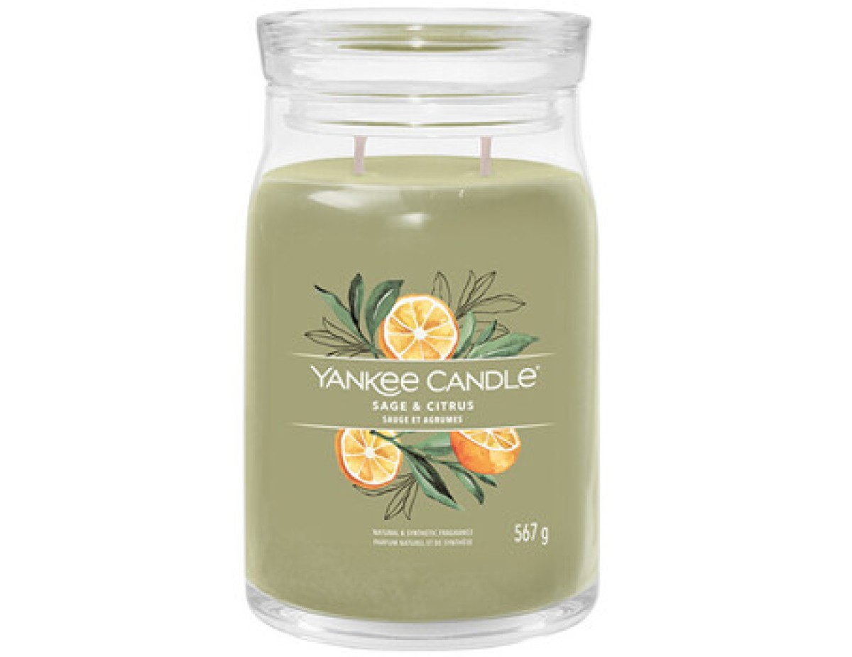Yankee Candle-Sage & Citrus Signature Candle (sage and citrus)-567.0g Yankee Candle-Sage & Citrus Signature Candle (sage and citrus)-567.0g