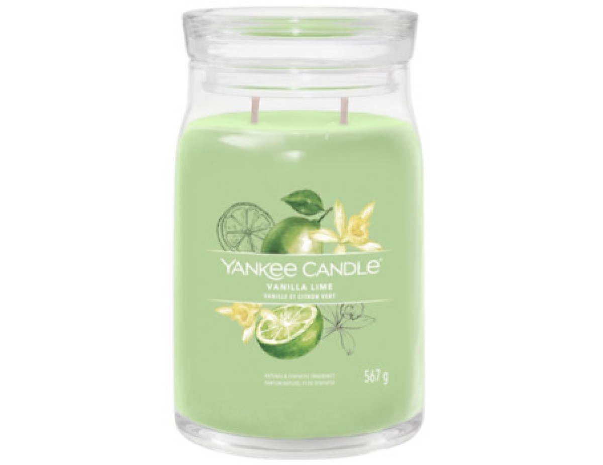 Yankee Candle-Vanilla Lime Signature Candle ( vanilla with lime )-368.0g