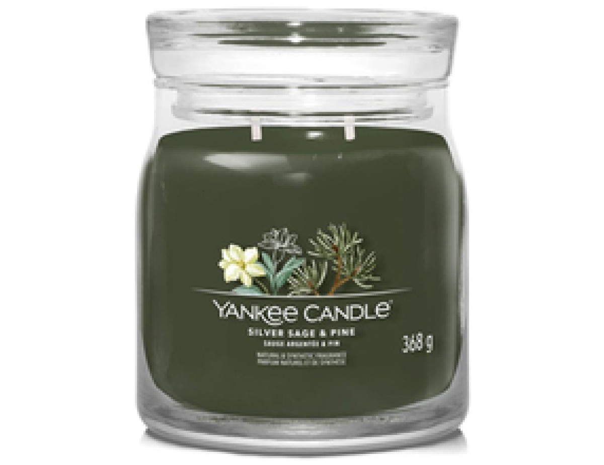 Yankee Candle-Silver Sage & Pine Signature Candle-567.0g Yankee Candle-Silver Sage & Pine Signature Candle-567.0g