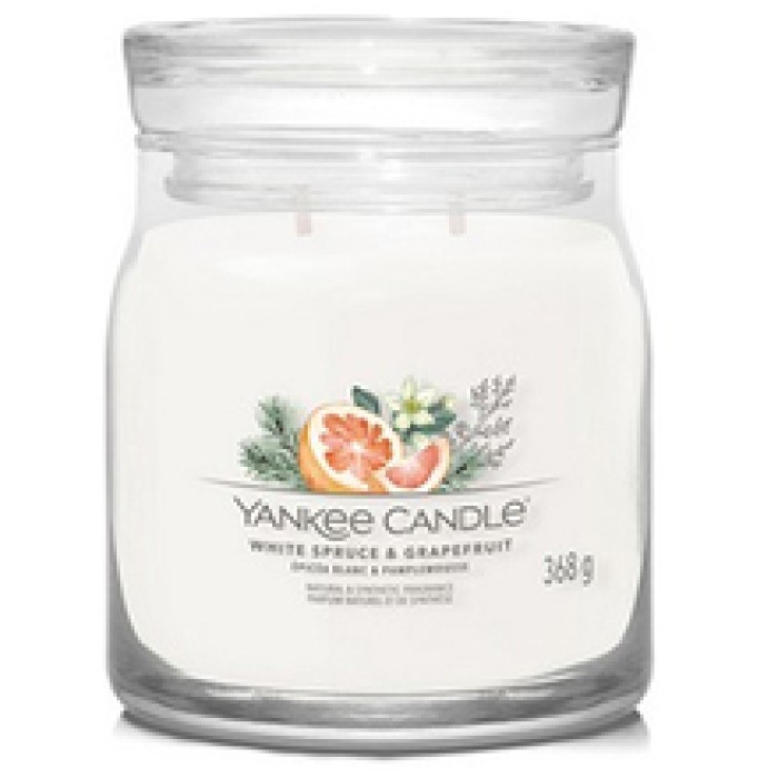Yankee Candle-White Spruce & Grapefruit Signature Candle-368.0g Yankee Candle-White Spruce & Grapefruit Signature Candle-368.0g