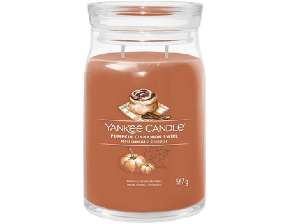 Yankee Candle-Pumpkin Cinnamon Swirl Candle ( dýňovo-skořicový šnek ) - Vonná svíčka-368.0g Yankee Candle-Pumpkin Cinnamon Swirl Candle ( dýňovo-skořicový šnek ) - Vonná svíčka-368.0g