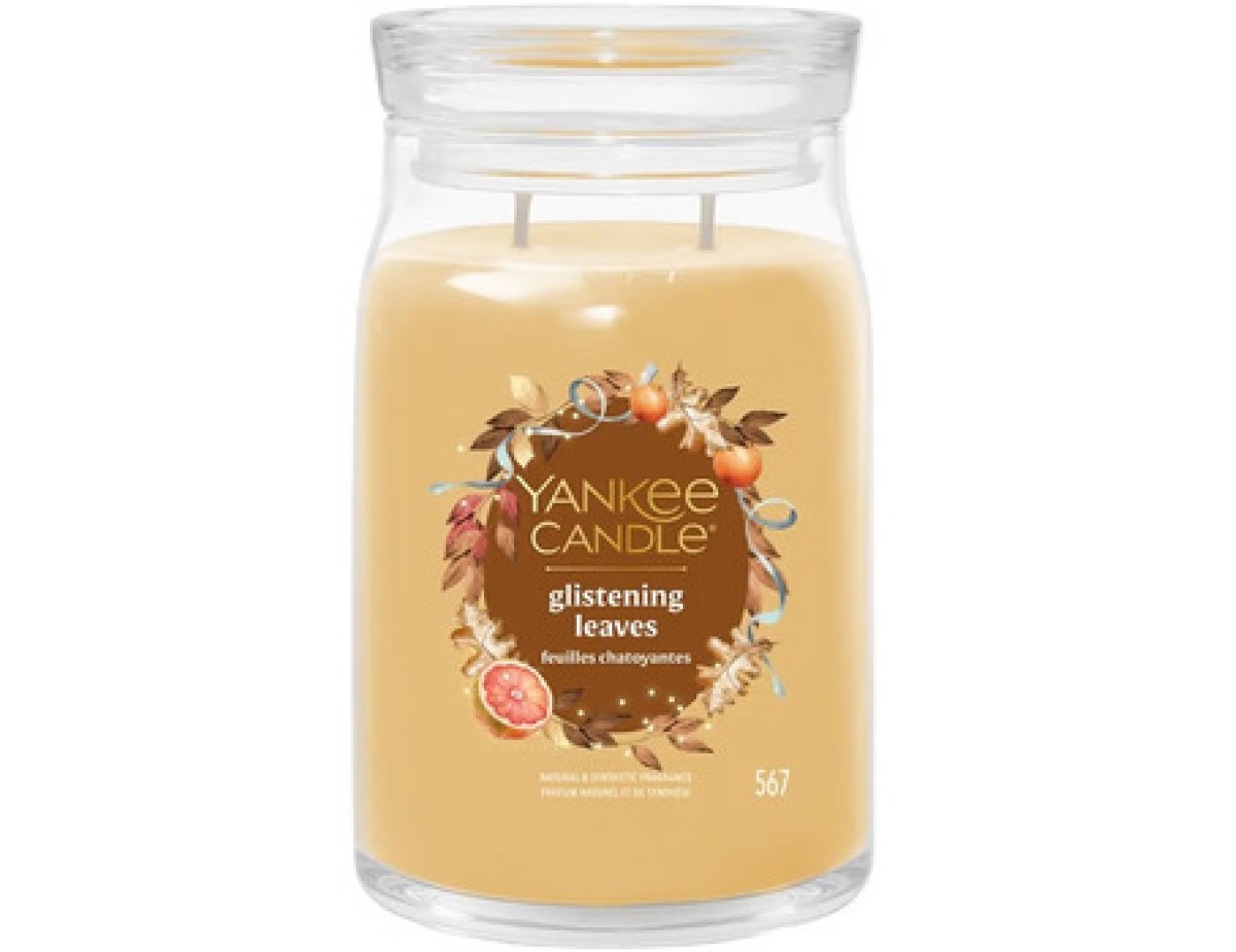 Yankee Candle-Glistening Leaves Signature Candle ( leské listy ) - Vonná svíčka-567.0g