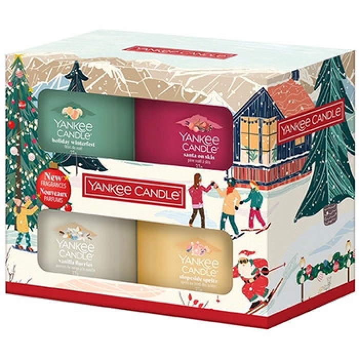 Yankee Candle-Apres Ski Candle Set - Set votivních svíček ve skle-37.0g