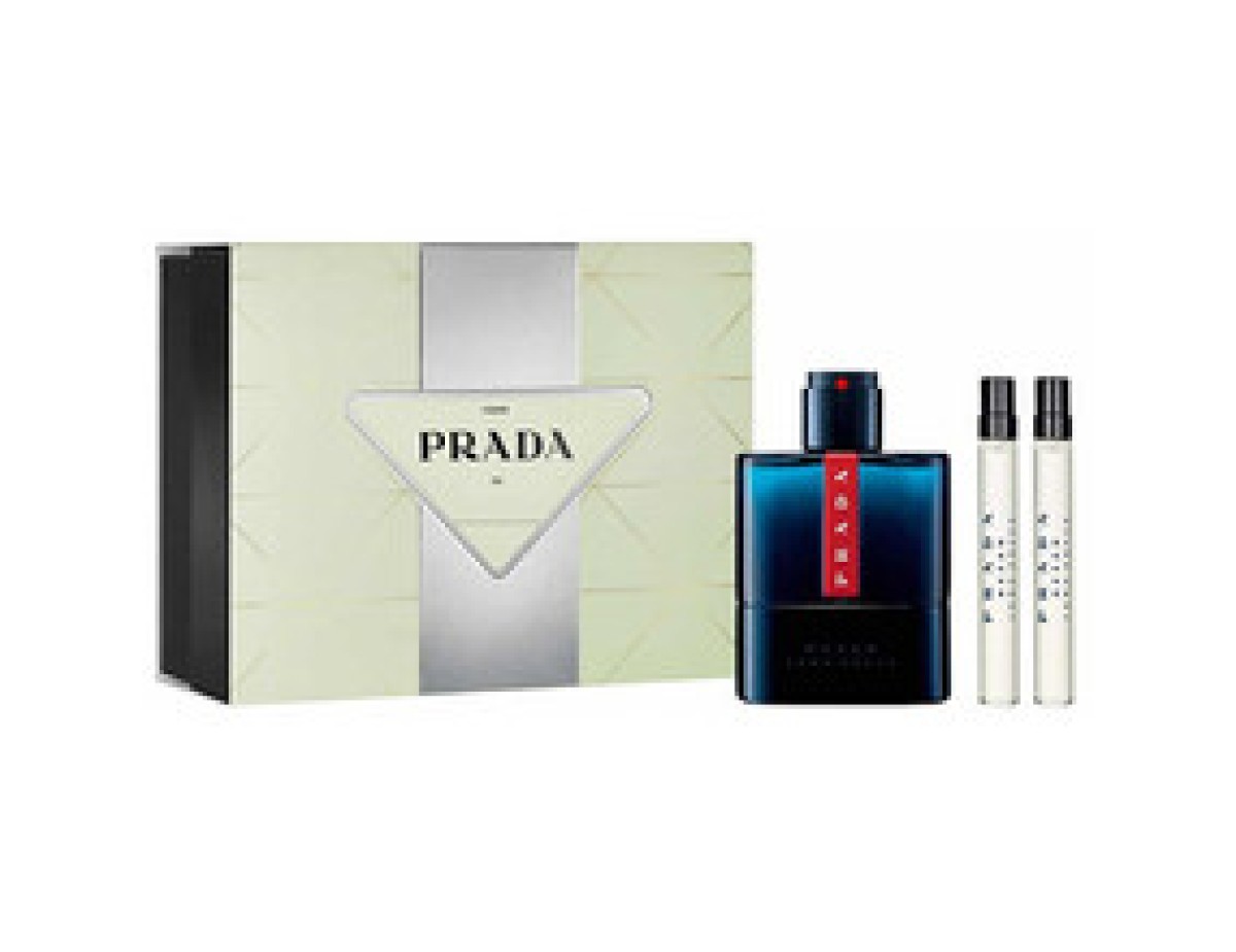 Prada-Luna Rossa Ocean Gift set EDT 100 ml and miniature EDT 2 x 10 ml-100ml