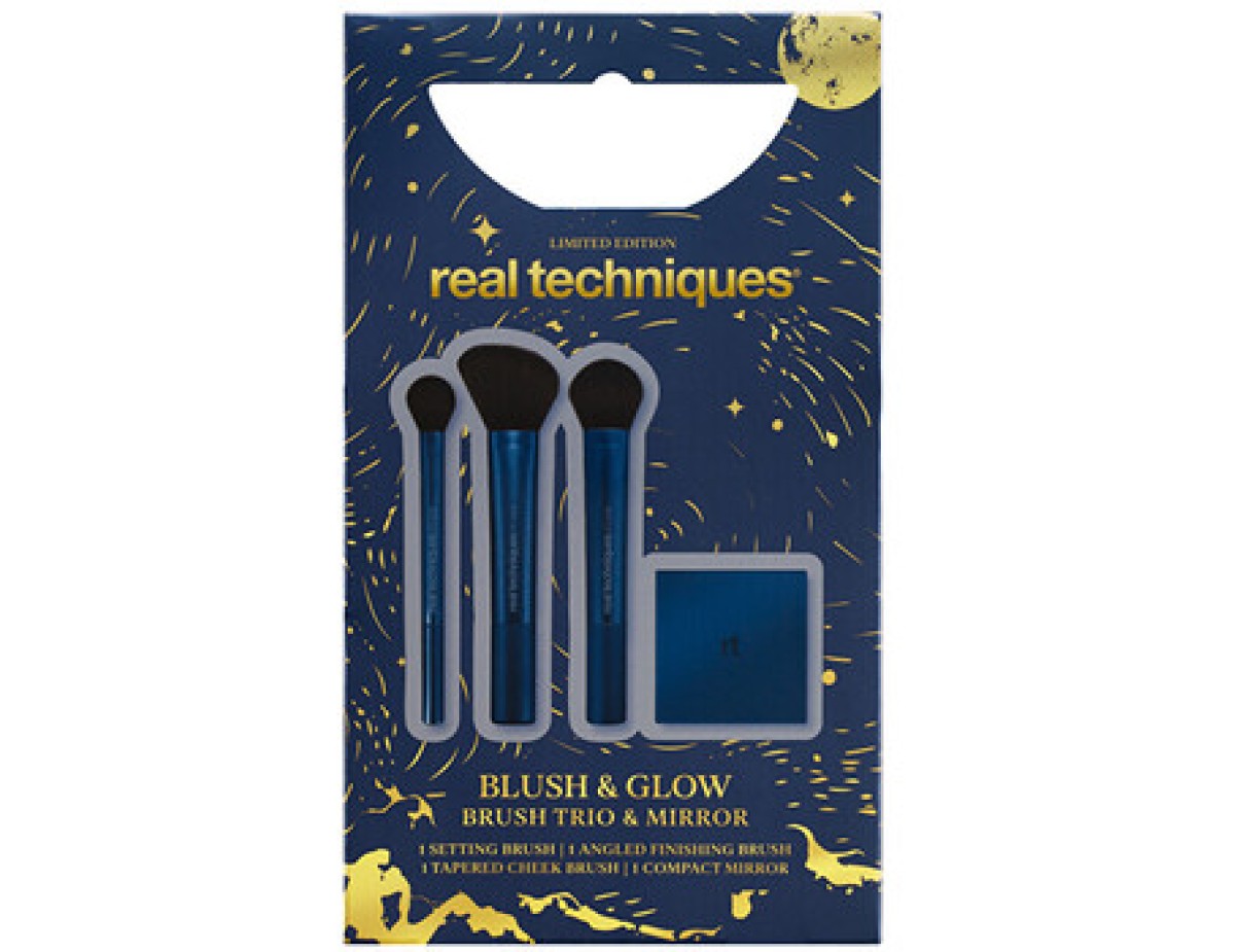 Real Techniques-Blush & Glow Set - Sada štětců a zrcátka Real Techniques-Blush & Glow Set - Sada štětců a zrcátka