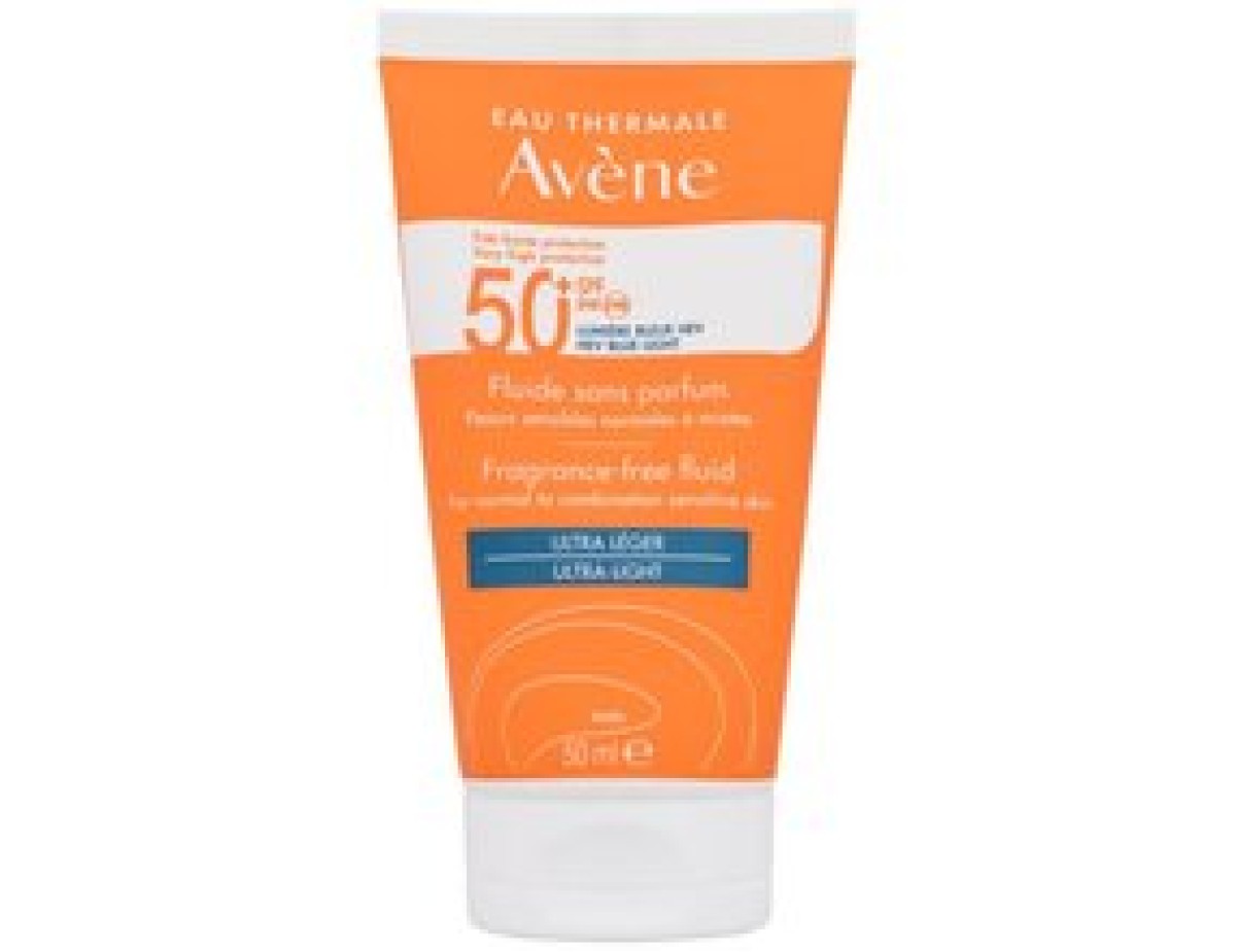 Avène-Sun Fragrance-Free Fluid Ultra-Light SPF50+ (sensitive normal and combination skin)-50ml