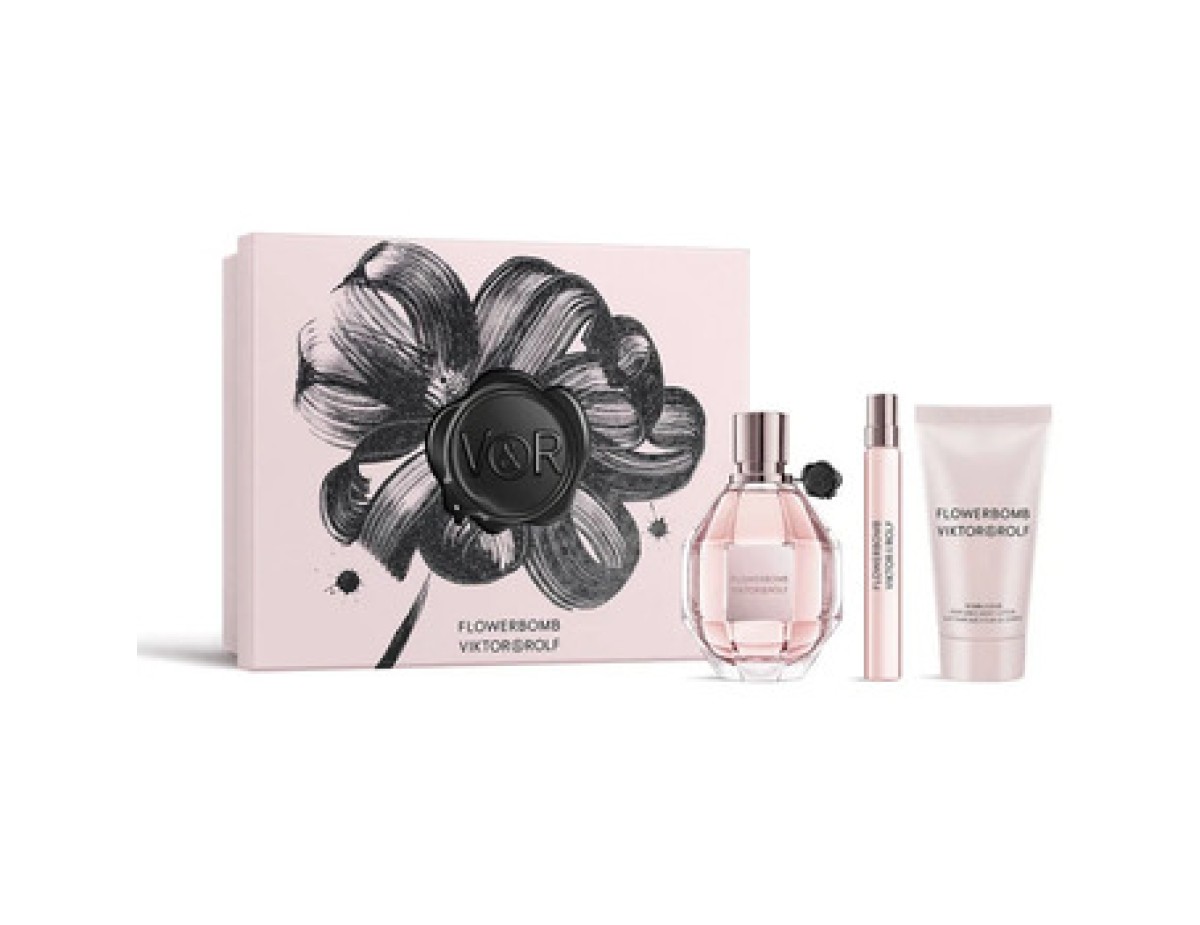 Viktor & Rolf-Flowerbomb Dárková sada EDP 100 ml, tělové mléko 50 ml a miniaturka EDP 10 ml-100ml Viktor & Rolf-Flowerbomb Dárková sada EDP 100 ml, tělové mléko 50 ml a miniaturka EDP 10 ml-100ml