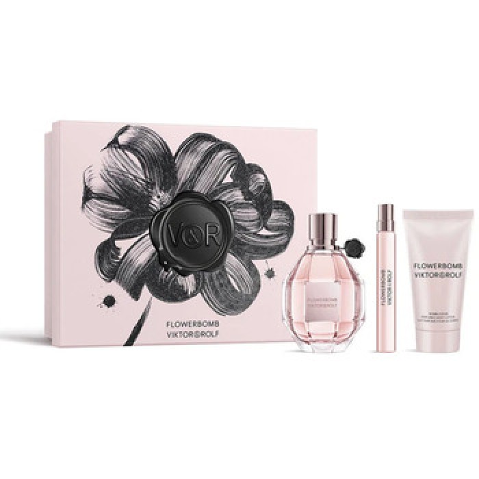 Viktor & Rolf-Flowerbomb Dárková sada EDP 100 ml, tělové mléko 50 ml a miniaturka EDP 10 ml-100ml