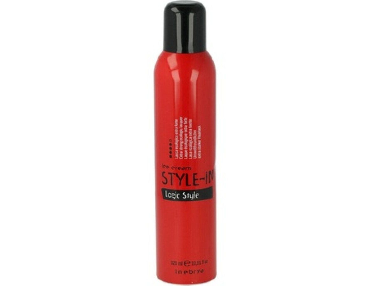 Inebrya-Style-In Logic Style Extra Strong Ecologic Lacquer - Hairspray with extra strong fixation-320ml