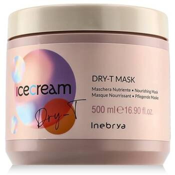 Inebrya-Inebrya Ice Cream Dry-T Mask ( dry, frizzy and chemically treated hair )-1000ml