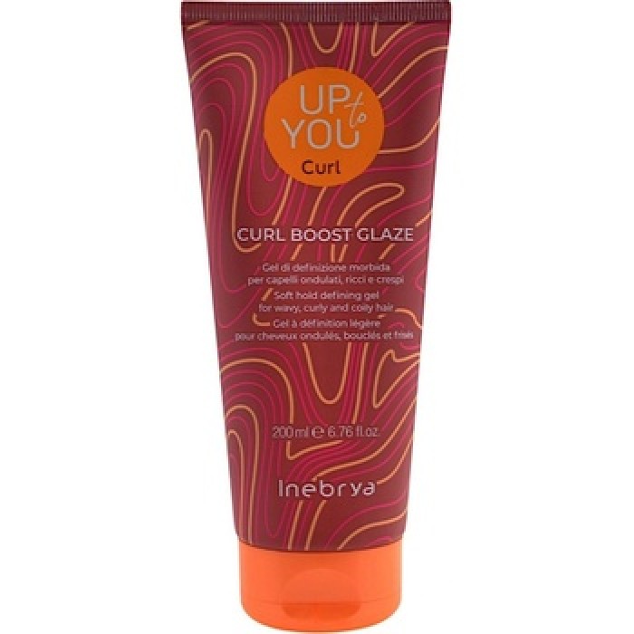 Inebrya-Up to You Curl Boost Glaze - Jemný definující gel pro vlnité, kudrnaté a kadeřavé vlasy-200ml