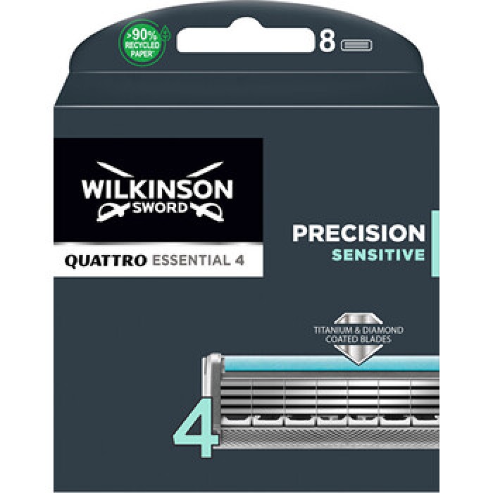 Quattro Titanium Sensitive ( 8 pcs ) - Spare head Quattro Titanium Sensitive ( 8 pcs ) - Spare head