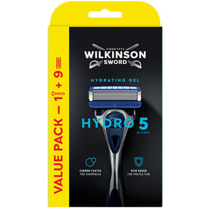 Wilkinson Sword-Hydro 5 Set - Shaver with one head + spare head (8 pcs) Wilkinson Sword-Hydro 5 Set - Shaver with one head + spare head (8 pcs)